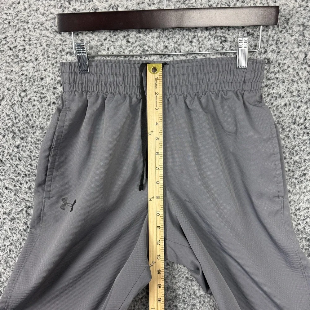Under Armour Pants Mens Small Gray HeatGear Lightweight Track Loose Fit *FLAW
